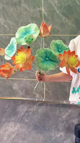 Hoa sen kẽm nhung đẹp mê mẩn 🥰 #kemnhung #handmade #kẽmnhung 