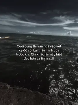 Cuối cùng thì vẫn ngã vào vết xe đỗ cũ. Lại thấy mình của trước kia. Chỉ khác lần này biết đau hơn và tỉnh ra. #xh #tihnz06 
