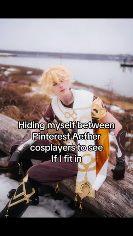 So do we think I fit in? #aether #aethercosplay #aethergenshinimpact #genshin #GenshinImpact 