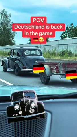 Deutschland wird wieder aufgebaut 🇩🇪 😂 Addis Karre zieht den Karren aus dem Dreck  #oldtimer #anhänger #fyp