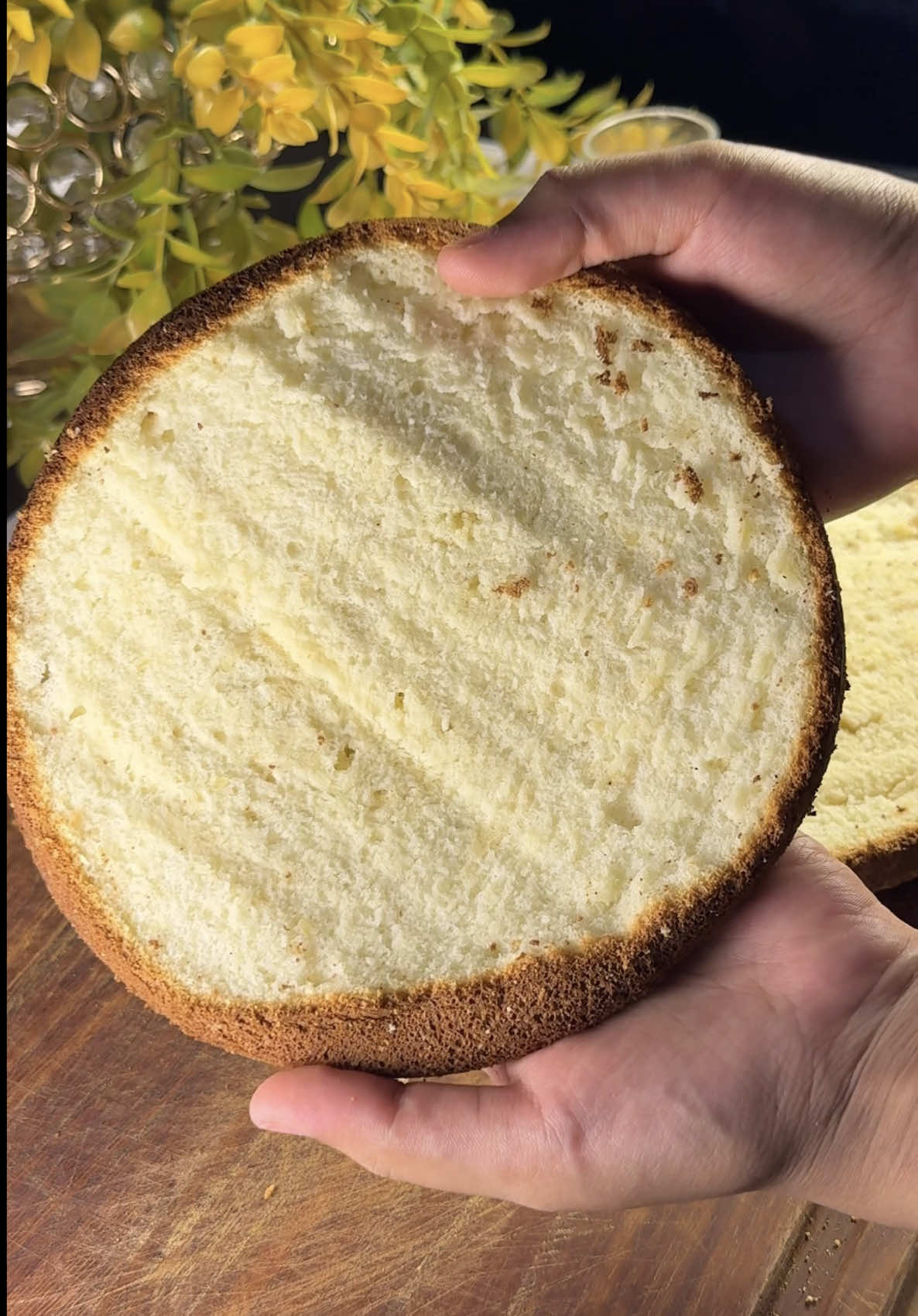 Recipe :   3 egg whites 90g sugar 3 egg yolks 25g milk 90g flour 25g vegetable oil vanilla 170℃ for 30 minutes . . . . . . . . #fypシ゚viral #cake #baking #reelitfeelit #tiktokfood 