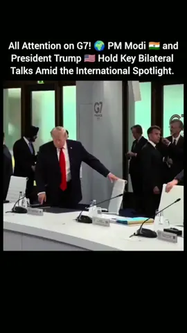 PM Modi & President Trump Meet on the Sidelines of the G7 Summit in France One of the most closely watched moments of the summit saw Prime Minister Narendra Modi and U.S. President Donald Trump engage in an important bilateral discussion during the G7 gathering in France. Their previous meeting took place in Washington earlier this year, and this interaction is expected to focus on trade, investment, technology, and strategic cooperation between the two nations. Reports suggest that strengthening the India–U.S. partnership and advancing economic collaboration remain key priorities for both leaders. During the summit, PM Modi also highlighted India's growing role in connecting developed and developing economies while promoting the interests of the Global South on the international stage. The G7 session's theme of building stronger global partnerships reflects India's vision of deeper international cooperation and sustainable development. This participation marks another significant milestone for India at the G7, reinforcing the country's increasing influence in global affairs. As two major democratic nations continue expanding their partnership, the Modi–Trump meeting is being seen as an important step toward stronger diplomatic and strategic ties. 📍 France G7 Summit #ModiTrump #G7Summit #IndiaUS #PMModi #DonaldTrump