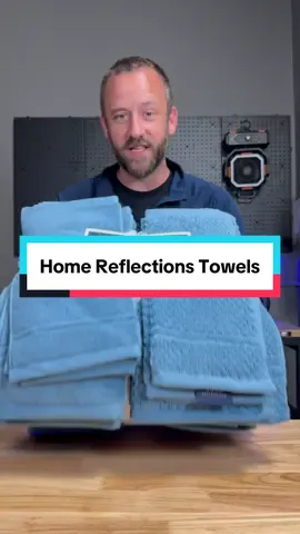 Home Reflections 100% Cotton Towel Set #cottomtowels #towels #bathroomtowels #tiktokshopcreatorpicks 
