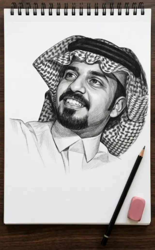 #رسمة صوره الاستاذ  @فارس الجروي  اتمنا تنال اعجابك  وما استغني من دعمك 🙏🏻🌹