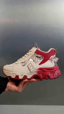 Women's Lace Up Platform Sneakers, Trendy Casual Comfortable Breathable Sports Shoes, Thick Sole Round Toe Chunky Sneakers for Daily Use #funstylishshoes #womenfootwear #sneakerobsessed #designersneakers #trendysneaker #sweetsneakers #womenshoesstyle #streetwearwomen #shoeswhoelasale #girlysneakers