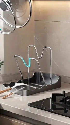 Stainless Steel Wall-Mounted Kitchen Organizer Rack, Clear Lid Shelves, Space-Saving Storage, Durable Rectangular Design, Kitchen Utensils Holder #fridgeaccessories #kitchenorganizer #undersinkorganizer #countertoporganizer #kitchenaccessory #dishrackorganizer #retractabledrainrack #kitchengadgethack #storageessentials #skilletwithlid