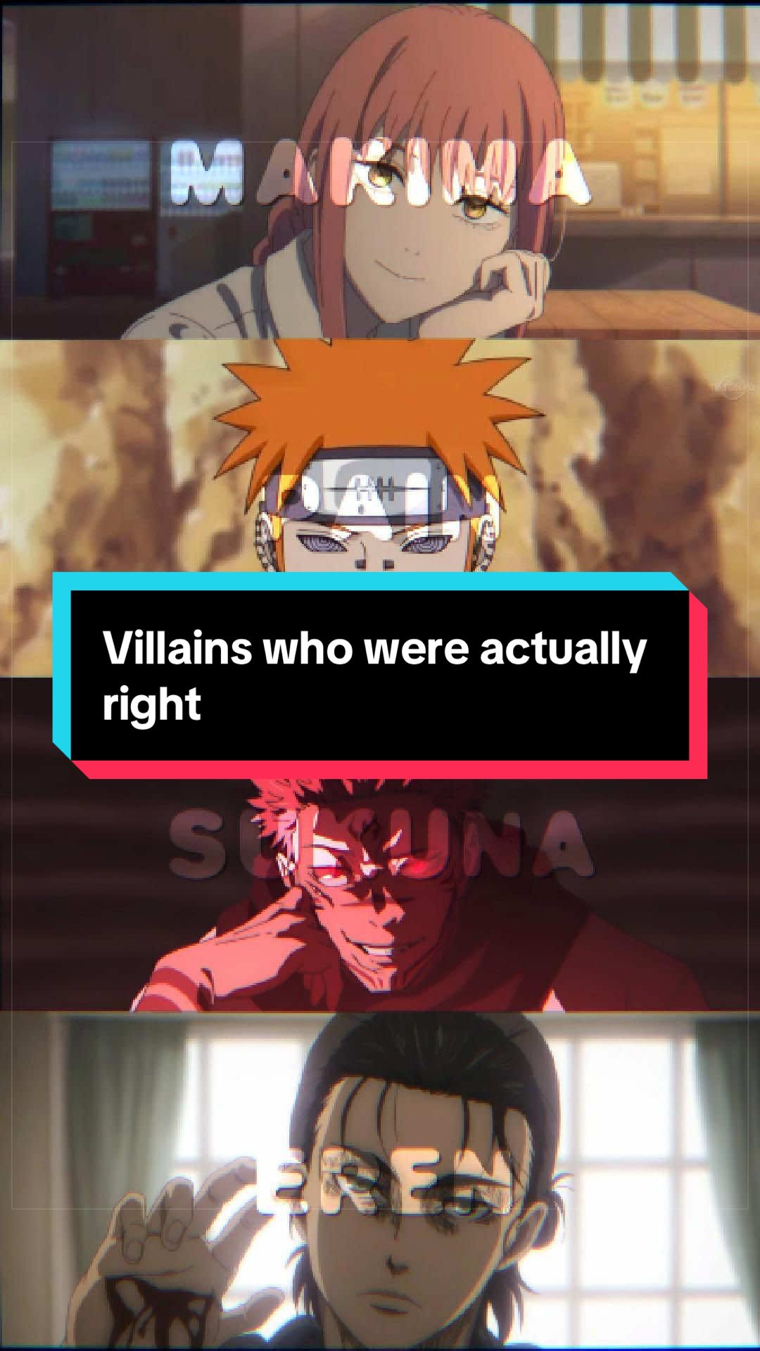 Anime Villains who were actually right #anime #jujutsukaisen #mha #naruto #animetok 