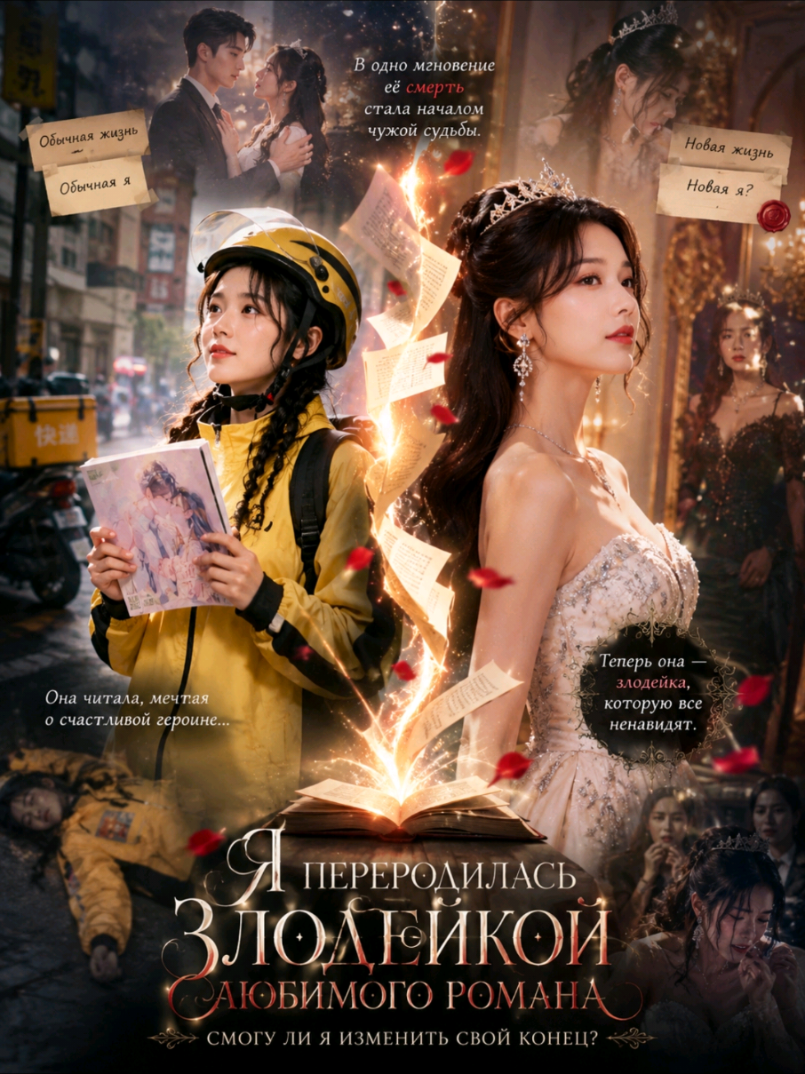 👑Часть 3👑 🐍❤️«Я переродилась злодейкой любимого романа!»🐍❤️‍🔥 💖 Она была обычным курьером и жила самой обычной жизнью. Однажды её увлекло чтение романтического романа 📖✨, где главную героиню все любили, а злодейка в конце получала по заслугам 😈⚖️. 💀 Но после неожиданной смерти её судьба резко изменилась... 😱 Открыв глаза, она обнаружила, что оказалась в теле той самой злодейки! 📚 Теперь она знает сюжет наперёд, но сможет ли изменить свою трагическую судьбу? Или её ждёт тот же печальный конец? 💔 👑 Сумеет ли она завоевать доверие героев, раскрыть тайны романа и переписать свою историю? ✨ 🔥 Когда злодейка знает будущее, игра начинается по новым правилам! 🔥📖💫 #перерождение #злодейка #романтика #дораманавечер #рекомендации   