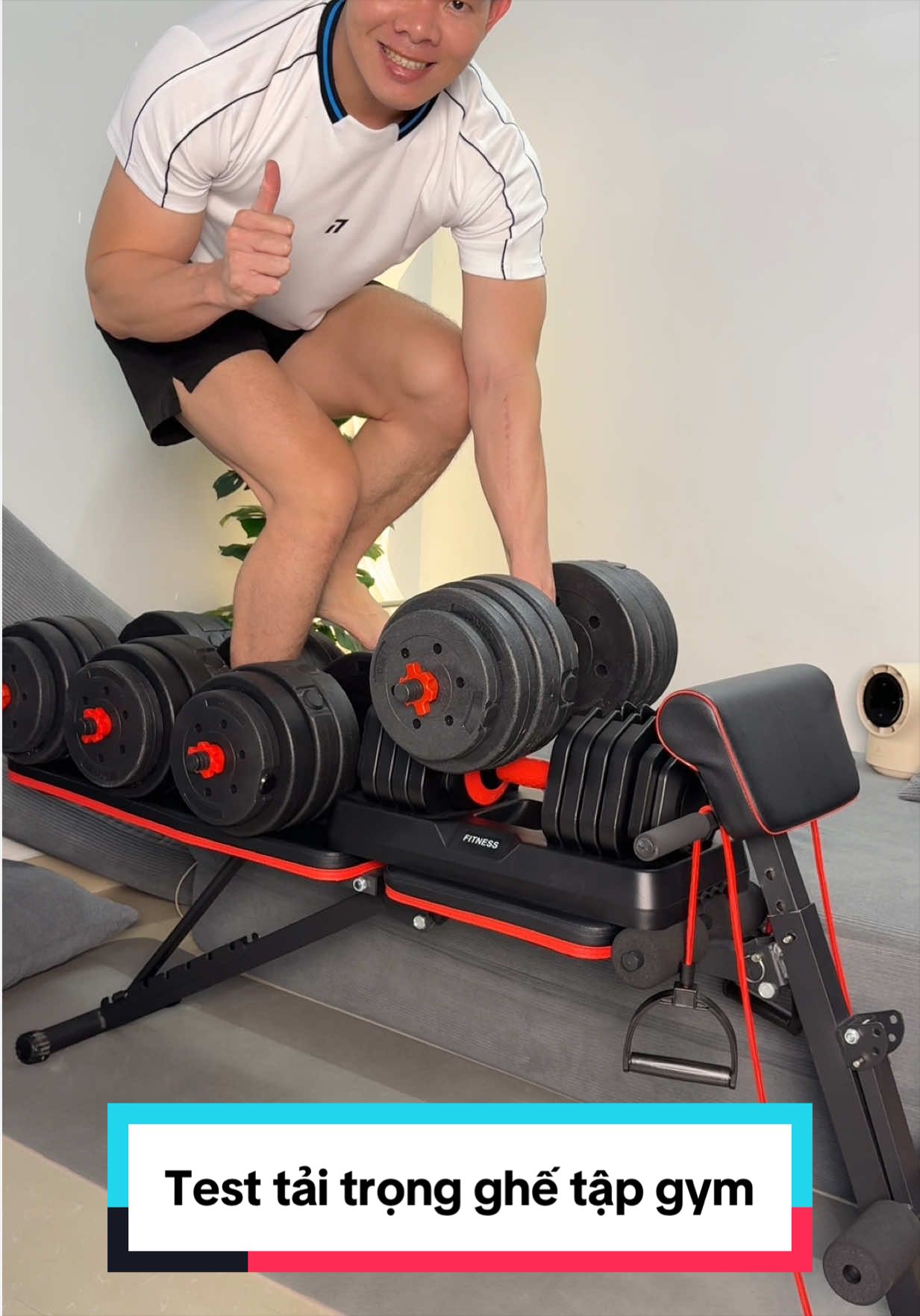 Test tải trọng ghế tập gym Nordrun #ghetapgym #ghetapgymdanang #ghetaptatainha #tapgymtainha #xuanphong 