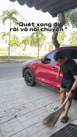 Ai nói giúp vk e tiếng chứ ko còn lâu e mới quét xong 😂 #funny #trendingtiktok  #giadinhtudung 