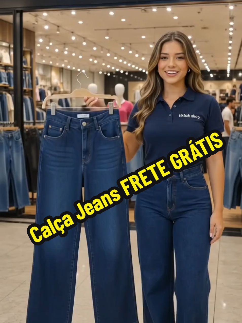 Super promoção, calça jeans do 34 ao 44 #jeans #modafeminina #calça #fretegratis #vaiprofycaramba 