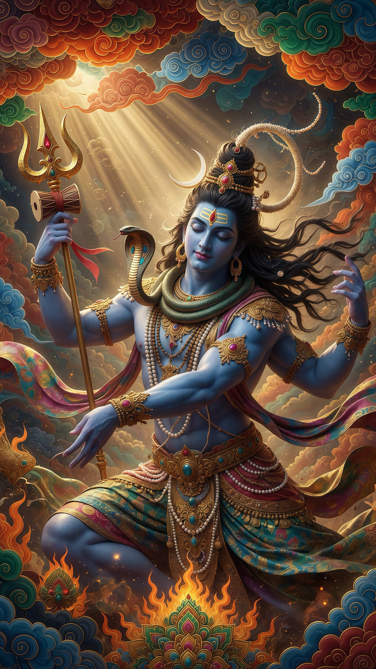 Praise be to Shiva! Shiva, grant me strength and help me overcome all difficulties and defeat my enemies!#spirituality #lucky #shiva #wallpaper 