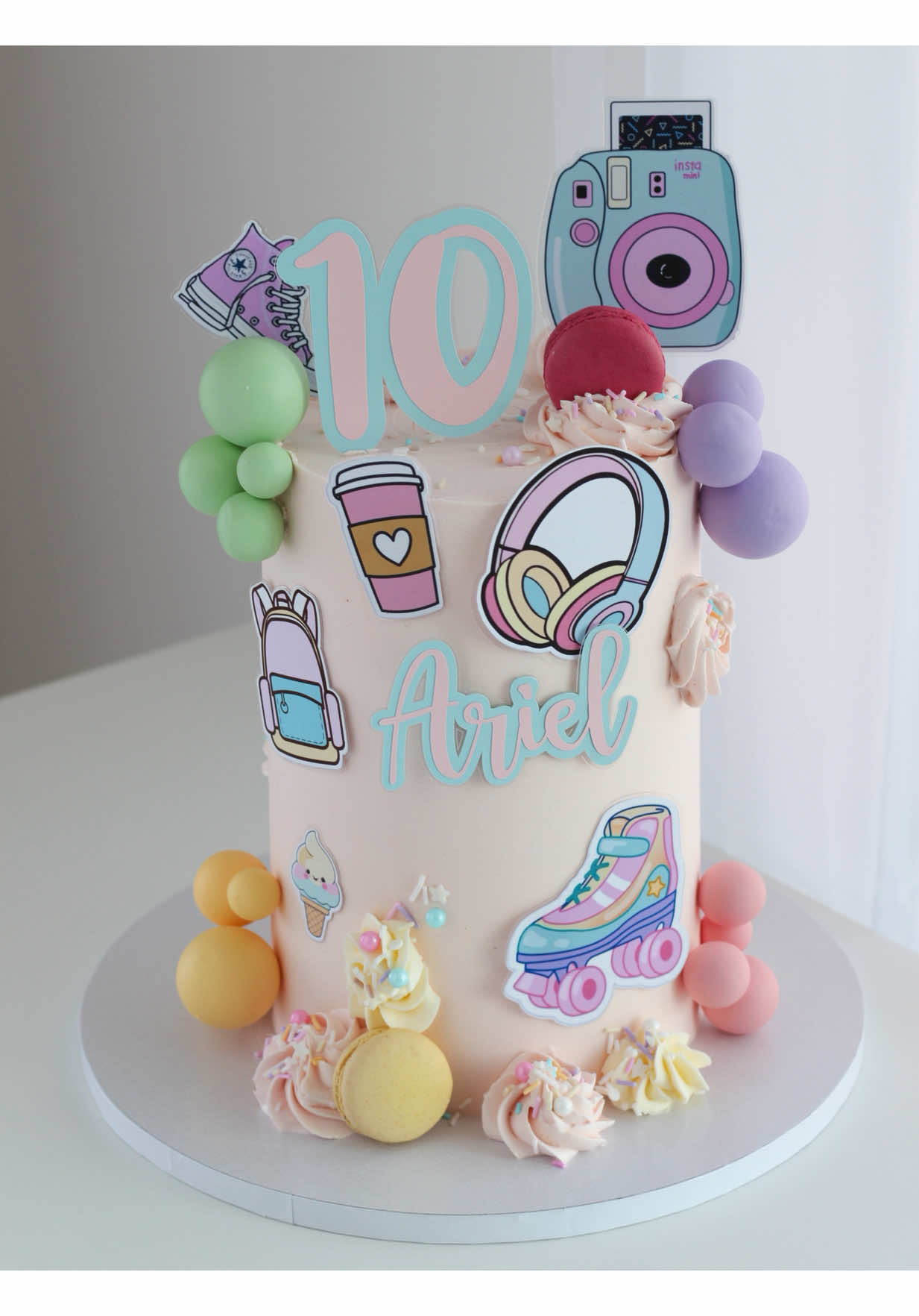 Good vibes cake, a pastel dream 🥹 📍YEG • link in bio 🤍 #yegbusiness #yegbaker #birthdaycake #cakeideas #pastel  • custom cake • birthday cake • Edmonton baker • luxury cake • wedding cake • buttercream cake • birthday cakes in edmonton snd st albert • preppy • good vibes 