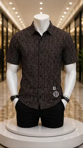 kemeja lengan pendek import pria motif terbaru/distro bahan katun #kemeja #fyp #foryoupage #creatorsearchinsights 