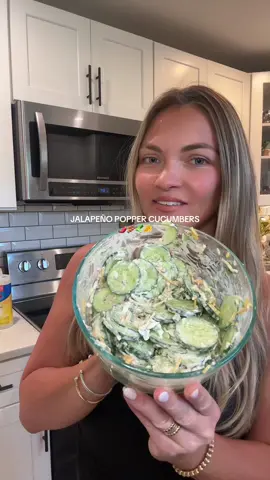 It’s soooo good! Comment and lmk if your trying it! 🥰 #food #recipesoftiktok #cucumbersalad #recipeideas #healthyfoods 