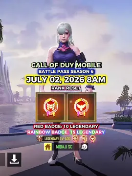 RANK RESET JULY 02, 2026 8AM RED BADGE AND RAINBOW BADGE