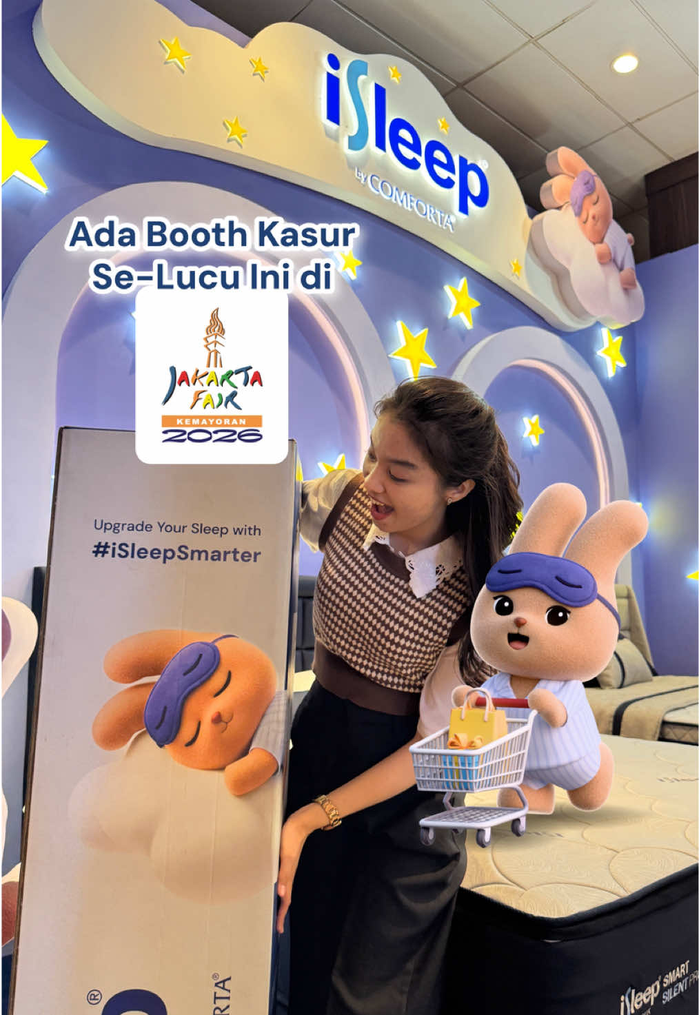 Untuk pertama kalinya, iSleep Smart Series hadir di Jakarta Fair Kemayoran! Yang bikin makin seru ada iBbit juga ikut hadir di booth!  Cobain langsung sensasi tidur yang lebih nyaman dengan teknologi terbaru dari iSleep: ✔️ Pocket Springs lebih tinggi ✔️ Cooling Knitted Fabric ✔️ Smart Surface®️ — tinggal unzip, cuci, done 📍 Booth iSleep – Jakarta Fair Kemayoran 🗓️ 11 Juni – 12 Juli 2026 #iSleepSmarter #KasurDalamBox #SmartSeries #iSleepbyComforta #prjkemayoran 