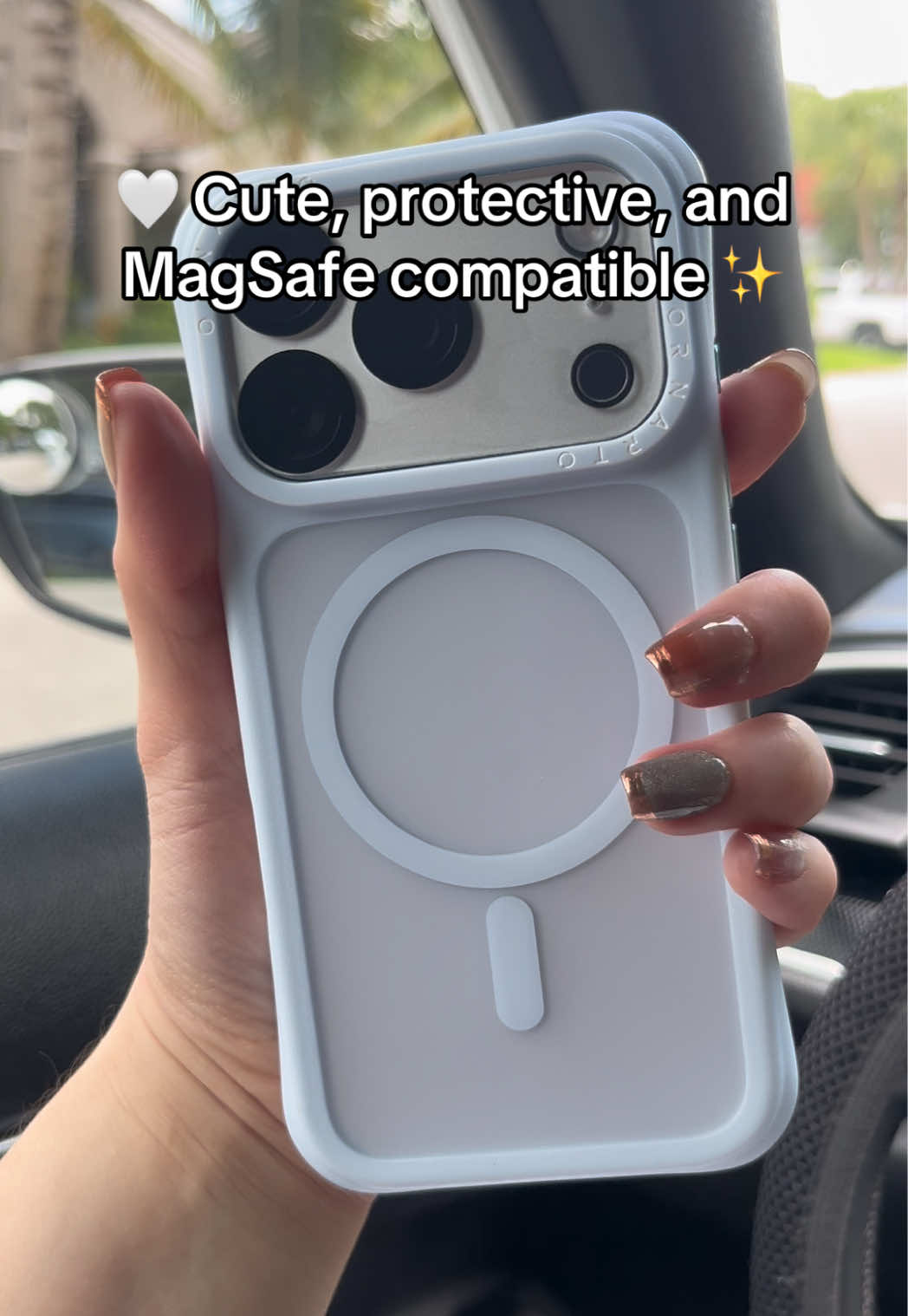 📱 Strong magnet + sleek design 🤍✨ #MagSafeCase #iPhoneCase #PhoneCase #TikTokShop #AestheticFinds 💕