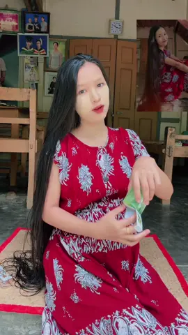 ဆံသားခြောက်တတ်ရင် ခေါင်းလျှော်ပြီး ရေမစိုမခြောက်ချိန် Hair serum လိမ်းနော်။ #ဆံသားလေးတွေအမြတ်တနိုးထားမယ် 