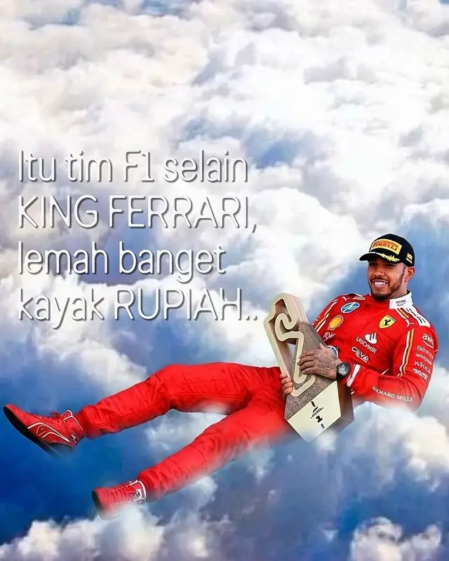 diatas langit ada langit❌  diatas langit ada KING FERRARI✅ #lewishamilton #scuderiaferrari #spanishgp #f1 #f1indonesia