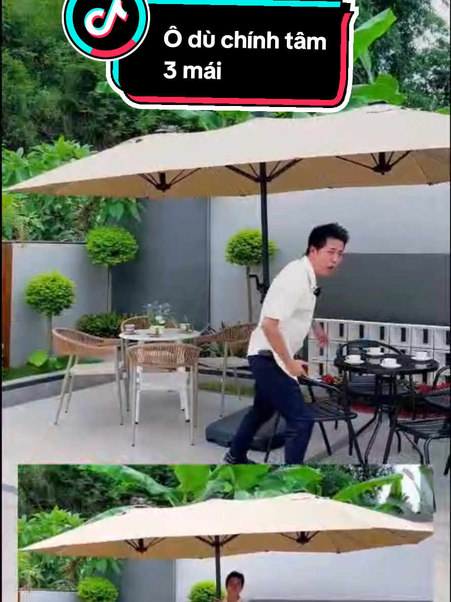 Ô dù chính tâm 3 mái  #xuhuong #viral #trending #odu3mai #odu3dinh 