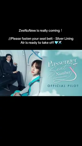 lease fasten your seat belt - Silver Lining Air is ready to take off 🩵✈️ #NuNew #ZeePruk #fypppppppppppppppppppppppppppppp #ZeeNuNew #PassengerSeatNoX @TikTok Thailand 