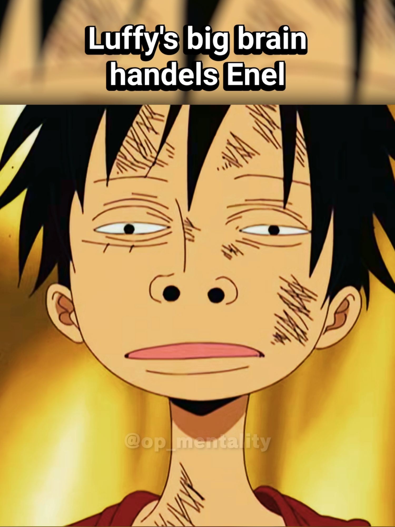 Luffys Big Brain handels Enel 😭 #onepieceedit #onepiece #anime #opmentality #recap #luffy #nami
