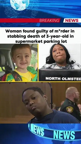 Woman found guilty of murder in stabbing death of 3-year old in parking lot #crime #fyp #usa #truecrime #crimejunkie 