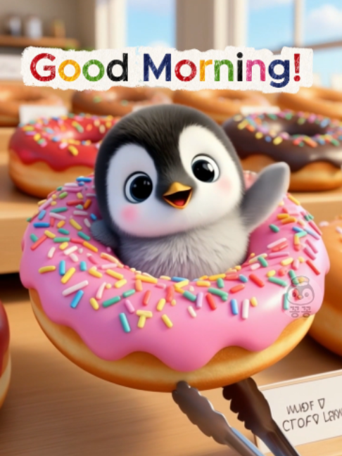 You deserve a soft, sweet day 🐧 #Kkongkkong #goodmorning #morningvibes #cute #penguin