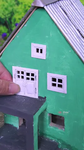 I Built This Tiny House One Brick at a Time #vfuho #miniature #house #shorts 