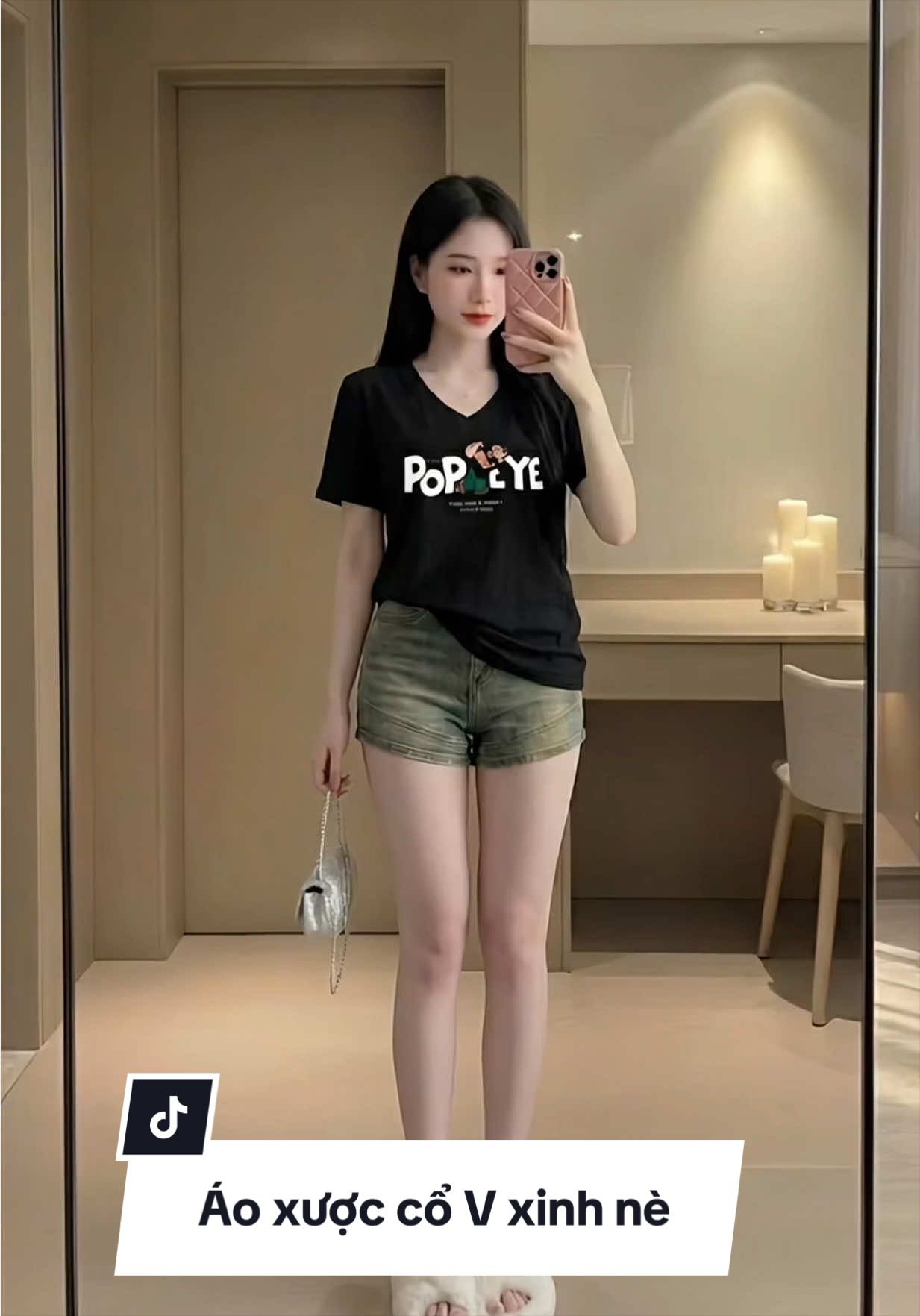 Aoa thun xược cổ bầu cổ V xinh có gu dễ phối đồ nè#áo #thơitrang #xuhuong #xh #thoitrangnu 