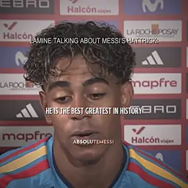 Lamine talking about Messi’s Hattrick😮‍💨🐐🇦🇷 | #lamineyamal #argentinavsalgeria #worldcup2026 #edit #messihattrick