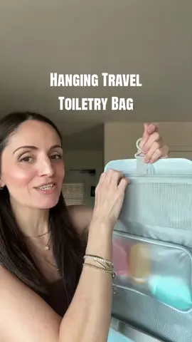 This travel bag has so much great storage area. It nicely folds into a very compact bag. Prefect for travel organization. #travelbag #toiletrybag #tiktokshopdealsforyoudays #summervibes #travel 