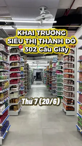 Ra ngay siêu thị Thành Đô cơ sở mới sắm đồ cả nhà ơi 😛 #sieuthithanhdo #xuhuong