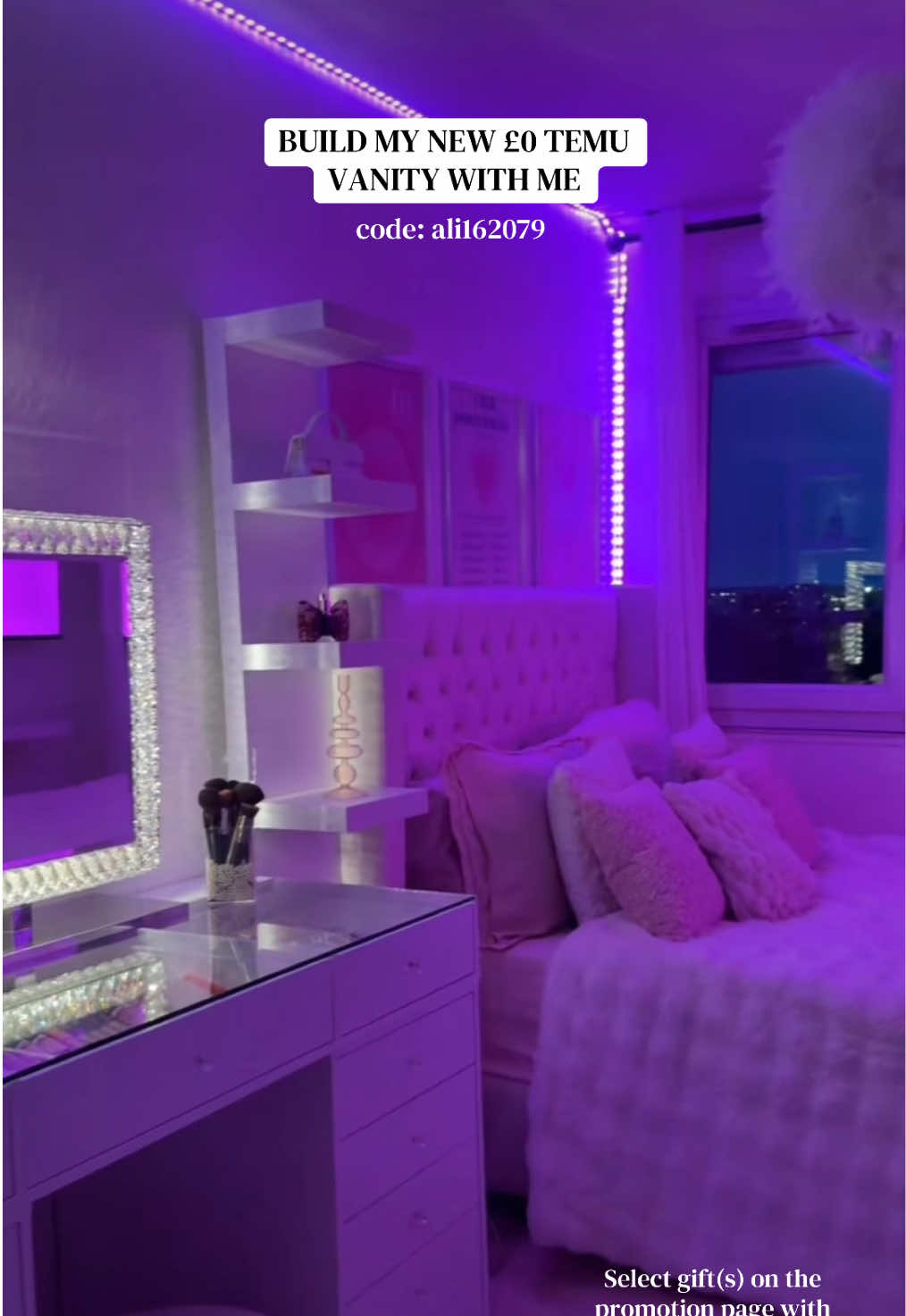 #ad IM IN LOVEEE WITH THIS NEW VANITY. 💕😍 GET YOURS NOW WITH THE LINK IN BIO OR SEARCH MY CODE ali162079 (to unlock £0 gifts with qualifying orders on Temu! T&Cs apply). 
