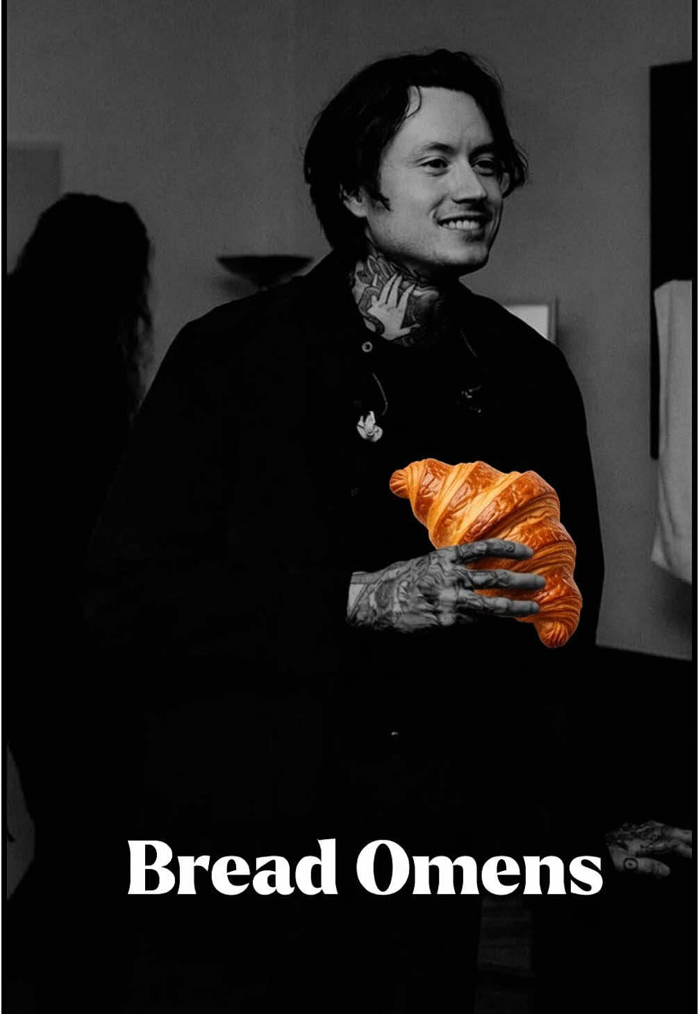 I couldn’t just walk past Bread Omens… @Bad Omens  @Sumerian Records  #badomens #badomenscult #noahsebastian #pieceofmind #tdopom 