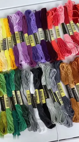 🧵 Embroidery Thread – Perfect para sa iyong DIY at crafting projects! Gawing mas makulay at mas creative ang bawat gawa. ✨ #EmbroideryThread #DIYCrafts #Handmade #CrossStitch #CraftSupplies   