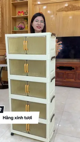 Tủ Đựng Đồ Gấp Gọn 3&5 tầng#hangxinhtuoi 