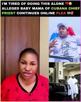 This woman alleged to be the baby mama of Cubana Chief Priest has once again taken to social media, claiming she is exhausted from raising their child