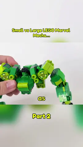 Small vs Large LEGO Marvel Mechs... #legomarvel #legomech #legocomparison #marvellegos #legobuilding #legoavengers #legocollection 