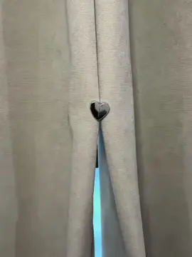 Heart-shaped magnetic curtain tieback #fyp #amazon #amazonfinds #gadgets #lifehacks