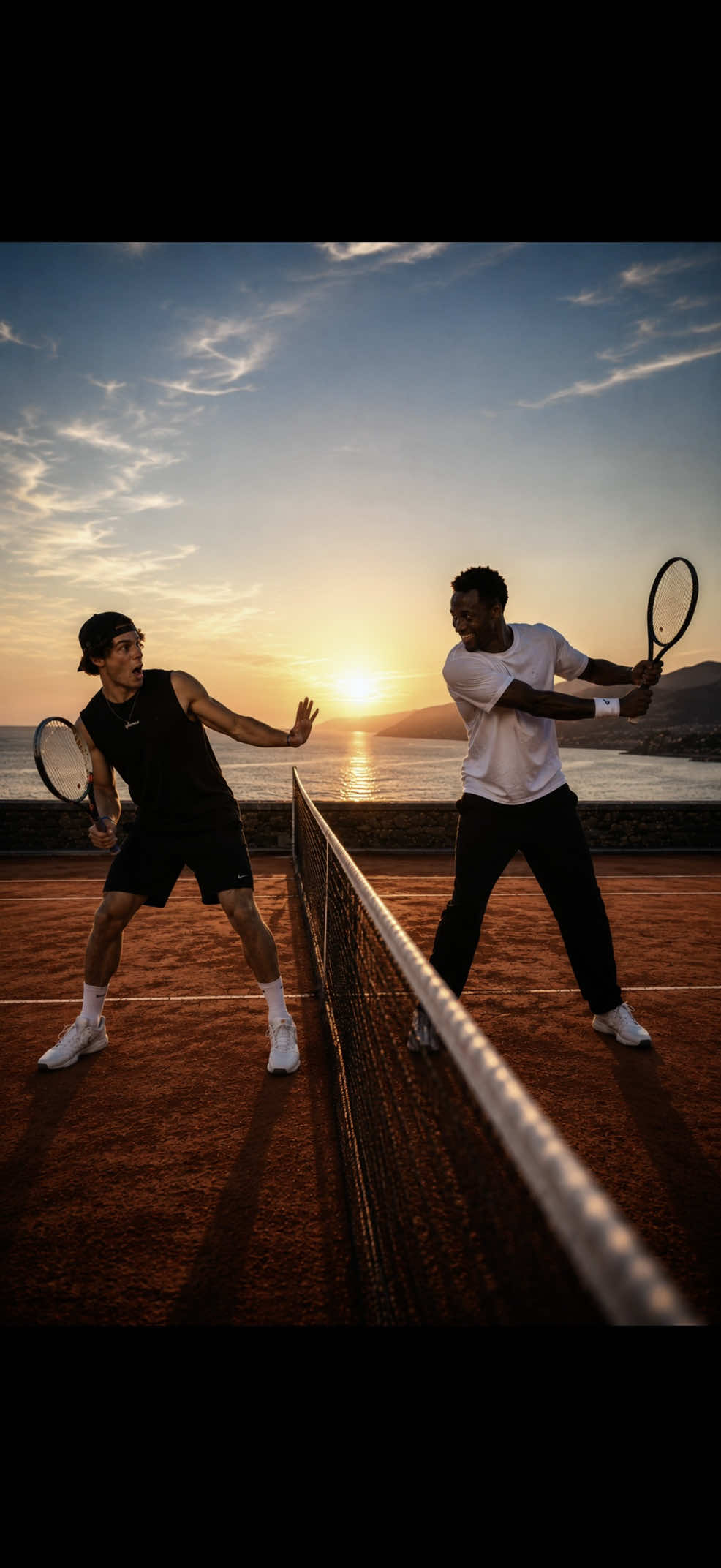 Je menais pourtant... puis Gaël Monfils a bu son @HydraFizz .  La suite ne s’est pas passée comme prévu… Bon… je suis quand même reparti avec un autographe 🤝 Vous pensez que c’est l’entraînement ou l’hydratation ? 👀 