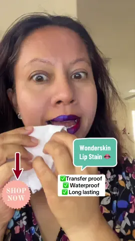 @Wonderskin Beauty Lip Stain in Darling #lipstain#wonderskin #dealsforyoudays #peelinglipstain      #tiktokshopcreatorpicks  
