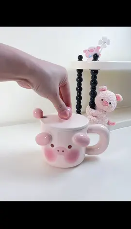Cốc sứ uống nước hình heo hồng , mã này cưng xỉu ạ #cocuongnuoc #cocuongcafe #cocdep #cocdecor #cocuongnuocdep
