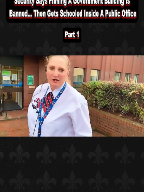 Security Says Filming A Government Building Is Banned… Then Gets Schooled Inside A Public Office #auditingbritain #policeuk #uklaw #knowyourrights #fypuk