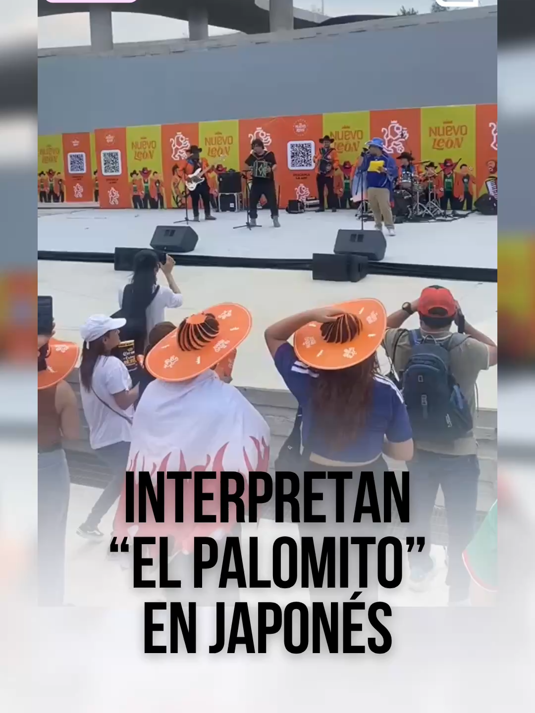 Durante la tarde de este sábado, la agrupación Los Shinigamis del Norte amenizó el ambiente del Parque del Agua al ritmo de música norteña cantada en japonés y traducida de manera alterna para la sorpresa de los visitantes nipones. Una de las piezas fue la popular canción 