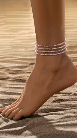 Glow in the Dark Beaded Anklet, Dainty Layered Boho Anklet, Fashionable Beaded Anklet for Women & Girls, Trendy Jewelry Accessory #affordablejewelry #tarnishfreejewelry #jewelrygoals #ankletbracelet #handmadebeads #nicejewelry #jewelryfind #fashionjewellery #sleekjewelry #versatilejewelry