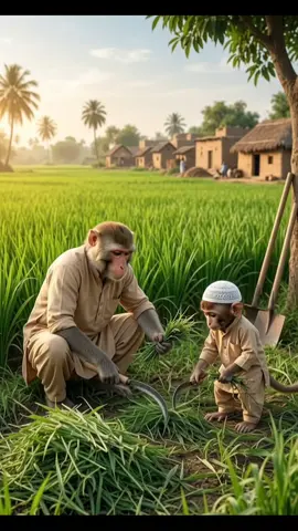 مونکی اپنے باپ سے ون ٹو فائیو مانگتے ہوئے #monkeyfun #funnyvideo #fun #monkey #funnymonkeyvideo 