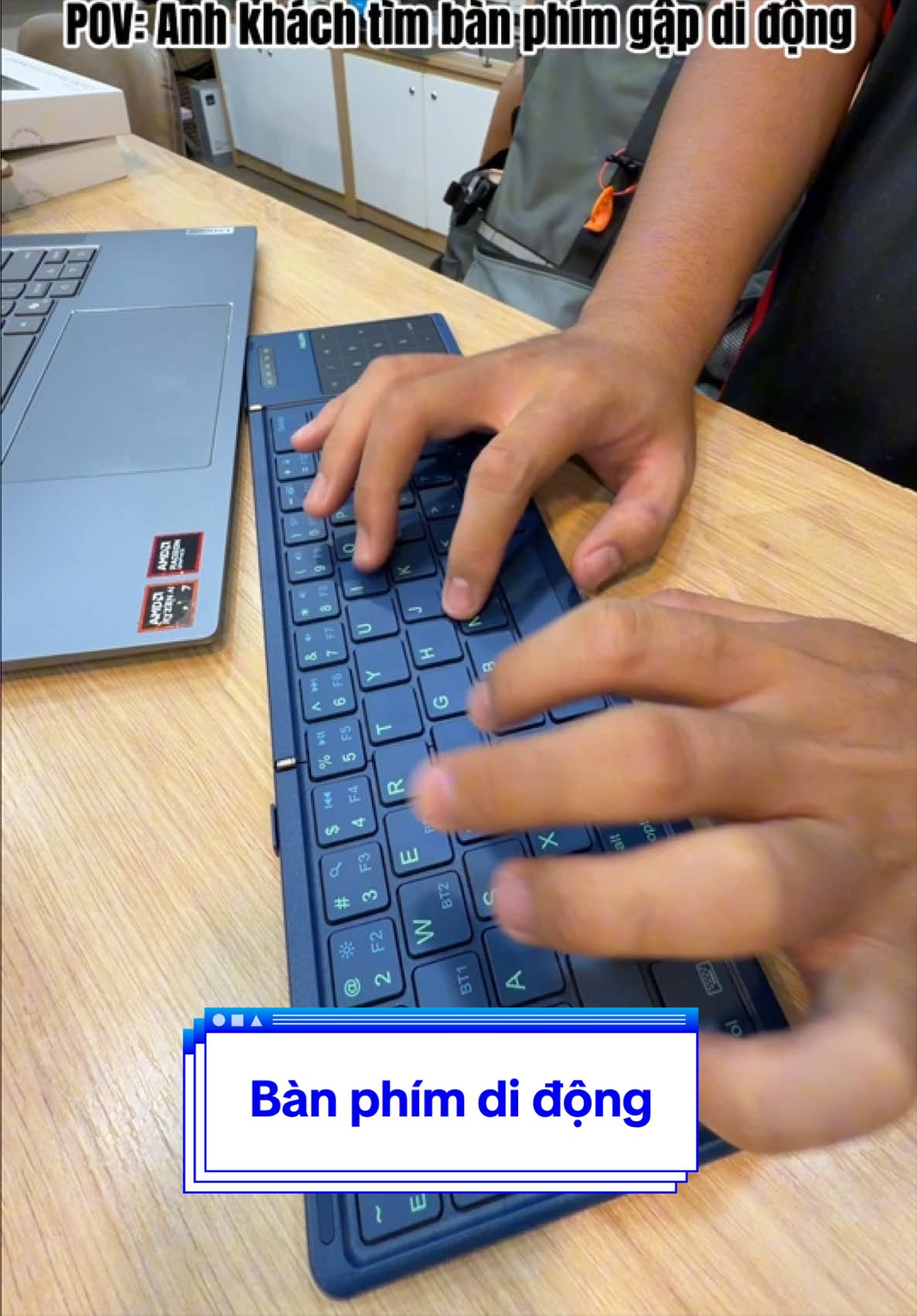 Bàn phím di động Nillkin gập gọn siêu tiện để mang đi #lucascombo #banphimbluetooth #lucascombo #banphimdidong 