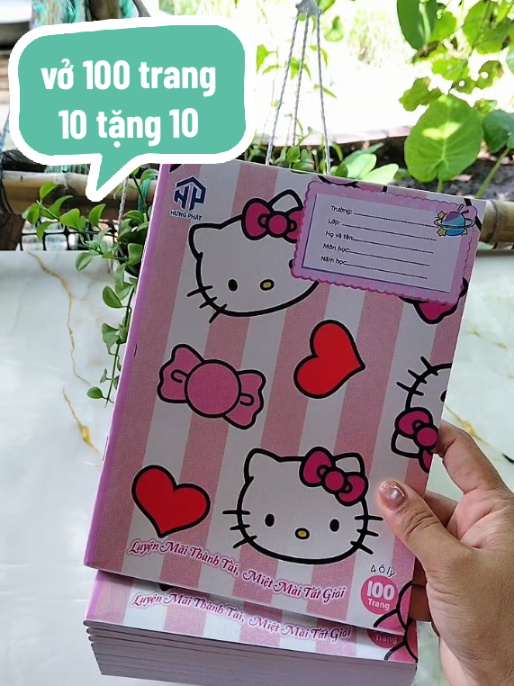 vở 100 trang đl 80gsm combo 10 tặng 10 quyển #shopanhloan #dungcuhoctap #tapvohocsinh #sonli 